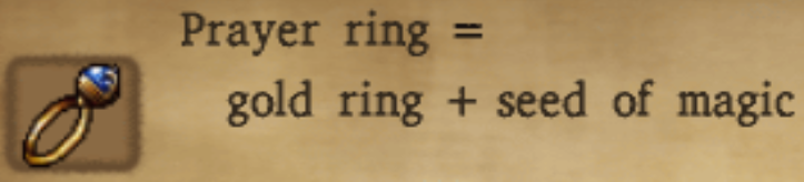 Prayer Ring Alchemy Recipe